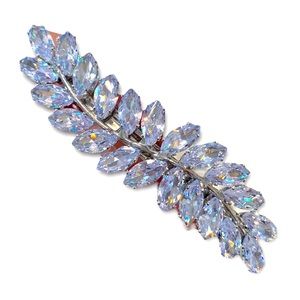 RHINESTONE | Silver Leaf Clip NWT